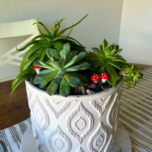 5 pcs Handmade Garden Mushroom Garden Decor